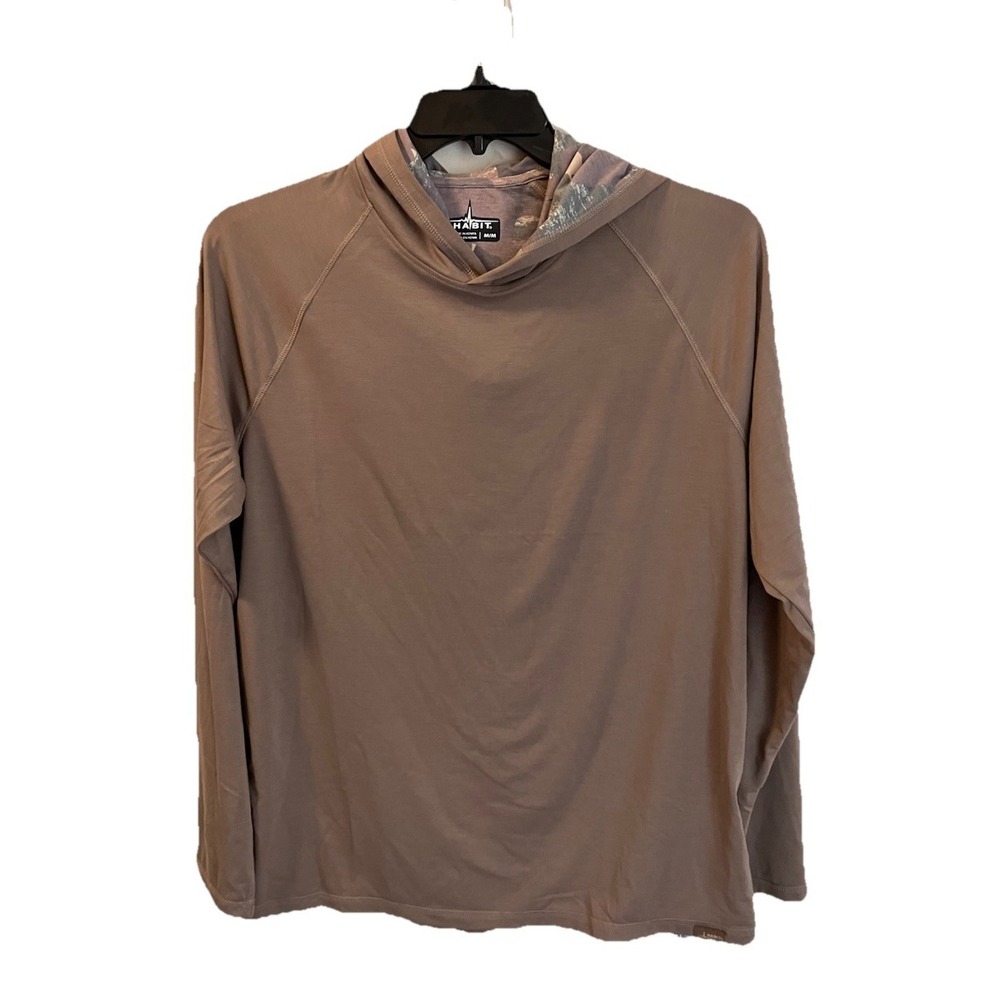 Habit Mens Lightweight Hoodie Sz Medium Desert Taupe Camo MSRP $59‎ NWT